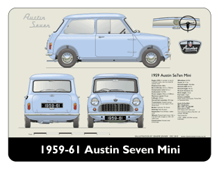 Austin Seven Mini Deluxe 1959-61 Mouse Mat